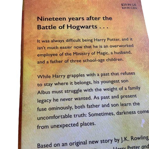 Harry Potter and the Cursed Child Novel Book - Picture 4 of 4